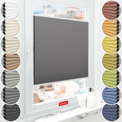 Schuette Wabenplissee Verdunkelung Thermo zum Kleben am Fenster