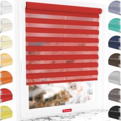 Schuette made-to-measure day and night roller blind on a window