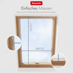 Anleitung zum Fenster messen für Dachfenster Wabenplissee mit Bohren