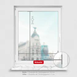 Schuette® Plissee ohne Bohren nach Maß • Suprafix Halterung “Zum Kleben” • Premium Kollektion: A Way Home (Silber) • Profilfarbe: Anthrazit
