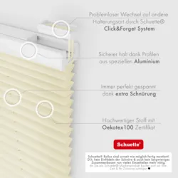 Plissee Stoff Eigenschaften von Schuette Premium Plissees