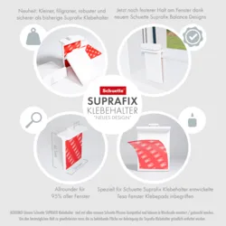 Schuette® Plissee ohne Bohren nach Maß • Suprafix Halterung “Zum Kleben” • Premium Kollektion: A Way Home (Silber) • Profilfarbe: Anthrazit
