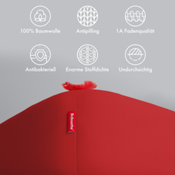 Schuette® Topper Spannbettlaken • 100 x 200 • Wow! Kollektion: Red-volution (Weinrot) • 100% Superfluff Baumwolle, Blickdicht, Faltenfrei • mit Rundumgummi • Matratzenhöhe bis 10 cm