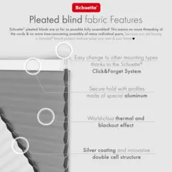 Schuette® Dachfenster Wabenplissee nach Maß • Honey Kollektion: Silver Mist (Grau) • Profilfarbe: Weiß