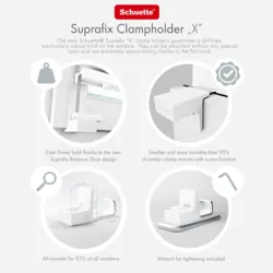 Schuette® Plissee ohne Bohren nach Maß • Suprafix Klemmhalter "X" • Premium Kollektion: Ruby Riddle (Dunkelrot) • Profilfarbe: Silber