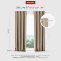 Schuette® Verdunkelungs-Vorhang Gardine mit Ösen nach Maß ● Century Black Kollektion: Safari Trail (Beige) ● 1 Stück ● Knitterfrei Pflegeleicht Thermo Blickdicht & stark Abdunkelnd