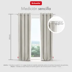 Schuette® Verdunkelungs-Vorhang Gardine mit Ösen nach Maß ● Millenium Velvet Kollektion: Polar Bear (Weiß-Grau-Beige) ● 1 Stück ● Knitterfrei Pflegeleicht Thermo Blickdicht & stark Abdunkelnd