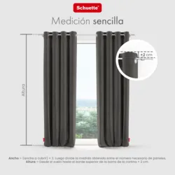 Schuette® Verdunkelungs-Vorhang Gardine mit Ösen nach Maß ● Millenium Velvet Kollektion: Great Wolf (Grau) ● 1 Stück ● Knitterfrei Pflegeleicht Thermo Blickdicht & stark Abdunkelnd