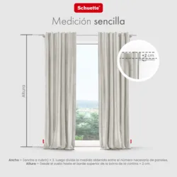 Schuette® Verdunkelungs-Vorhang Gardine mit Tunnelband nach Maß ● Millenium Velvet Kollektion: Polar Bear (Weiß-Grau-Beige) ● 1 Stück ● Knitterfrei Pflegeleicht Thermo Blickdicht & stark Abdunkelnd