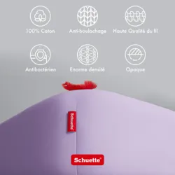 Schuette® Spannbettlaken • 140 x 200 • Wow! Kollektion: Violette (Hellviolett) • 100% Superfluff Baumwolle, Blickdicht, Faltenfrei • mit Rundumgummi • Matratzenhöhe bis 20 cm