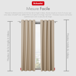 Schuette® Verdunkelungs-Vorhang Gardine mit Ösen nach Maß ● Century Black Kollektion: Safari Trail (Beige) ● 1 Stück ● Knitterfrei Pflegeleicht Thermo Blickdicht & stark Abdunkelnd