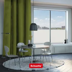 Schuette® Verdunkelungs-Vorhang Gardine mit Ösen nach Maß ● Millenium Velvet Kollektion: Olives Garden (Grün) ● 1 Stück ● Knitterfrei Pflegeleicht Thermo Blickdicht & stark Abdunkelnd