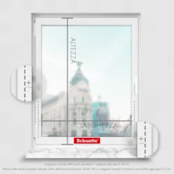 Schuette® Plissee mit Bohren nach Maß • Suprafix "Double 2in1" Schraub- & Klemmhalter • Thermo Kollektion: Gray-zy in Love (Pastellgrau) • Profilfarbe: Walnuss