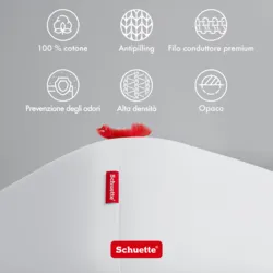 Schuette® Spannbettlaken • 100 x 200 • Wow! Kollektion: Fluff White (Weiß) • 100% Superfluff Baumwolle, Blickdicht, Faltenfrei • mit Rundumgummi • Matratzenhöhe bis 20 cm