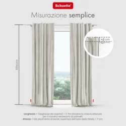 Schuette® Verdunkelungs-Vorhang Gardine mit Tunnelband nach Maß ● Millenium Velvet Kollektion: Polar Bear (Weiß-Grau-Beige) ● 1 Stück ● Knitterfrei Pflegeleicht Thermo Blickdicht & stark Abdunkelnd