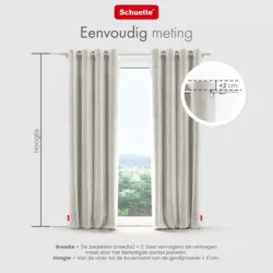 Schuette® Verdunkelungs-Vorhang Gardine mit Ösen nach Maß ● Millenium Velvet Kollektion: Polar Bear (Weiß-Grau-Beige) ● 1 Stück ● Knitterfrei Pflegeleicht Thermo Blickdicht & stark Abdunkelnd