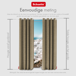 Schuette® Verdunkelungs-Vorhang Gardine mit Ösen nach Maß ● Millenium Velvet Kollektion: Brown Teddy (Beige) ● 1 Stück ● Knitterfrei Pflegeleicht Thermo Blickdicht & stark Abdunkelnd