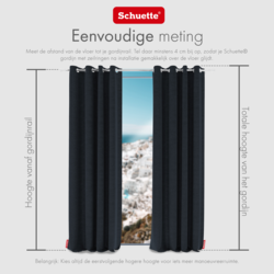 Schuette® Verdunkelungs-Vorhang Gardine mit Ösen nach Maß ● Millenium Velvet Kollektion: Anchor (Blau) ● 1 Stück ● Knitterfrei Pflegeleicht Thermo Blickdicht & stark Abdunkelnd
