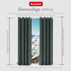 Schuette® Verdunkelungs-Vorhang Gardine mit Ösen nach Maß ● Millenium Velvet Kollektion: Isle of Pines (Dunkelgrün) ● 1 Stück ● Knitterfrei Pflegeleicht Thermo Blickdicht & stark Abdunkelnd