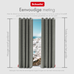 Schuette® Verdunkelungs-Vorhang Gardine mit Ösen nach Maß ● Millenium Velvet Kollektion: Umber Gray (Grau) ● 1 Stück ● Knitterfrei Pflegeleicht Thermo Blickdicht & stark Abdunkelnd