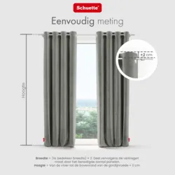 Schuette® Verdunkelungs-Vorhang Gardine mit Ösen nach Maß ● Millenium Velvet Kollektion: Umber Gray (Grau) ● 1 Stück ● Knitterfrei Pflegeleicht Thermo Blickdicht & stark Abdunkelnd