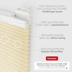 Schuette® Plissee mit Bohren nach Maß • Suprafix "Double 2in1" Schraub- & Klemmhalter • Premium Kollektion: Sahara's Sand • Profilfarbe: Braun