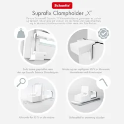 Schuette® Plissee ohne Bohren nach Maß • Suprafix Klemmhalter "X" • Thermo Kollektion: Wave Waltz (Blau) • Profilfarbe: Walnuss