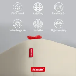 Schuette® Topper Spannbettlaken • 140 x 200 • Wow! Kollektion: Almond Cream (Ecru) • 100% Superfluff Baumwolle, Blickdicht, Faltenfrei • mit Rundumgummi • Matratzenhöhe bis 15 cm