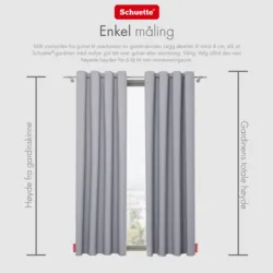 Schuette® Verdunkelungs-Vorhang Gardine mit Ösen nach Maß ● Century Black Kollektion: Fine Platinium (Silber) ● 1 Stück ● Knitterfrei Pflegeleicht Thermo Blickdicht & stark Abdunkelnd