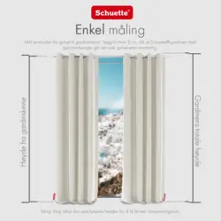 Schuette® Verdunkelungs-Vorhang Gardine mit Ösen nach Maß ● Millenium Velvet Kollektion: Polar Bear (Weiß-Grau-Beige) ● 1 Stück ● Knitterfrei Pflegeleicht Thermo Blickdicht & stark Abdunkelnd