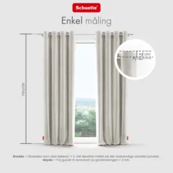 Schuette® Verdunkelungs-Vorhang Gardine mit Ösen nach Maß ● Millenium Velvet Kollektion: Polar Bear (Weiß-Grau-Beige) ● 1 Stück ● Knitterfrei Pflegeleicht Thermo Blickdicht & stark Abdunkelnd