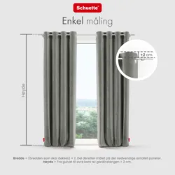 Schuette® Verdunkelungs-Vorhang Gardine mit Ösen nach Maß ● Millenium Velvet Kollektion: Umber Gray (Grau) ● 1 Stück ● Knitterfrei Pflegeleicht Thermo Blickdicht & stark Abdunkelnd