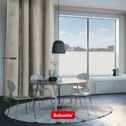Schuette® Verdunkelungs-Vorhang Gardine mit Ösen nach Maß ● Millenium Velvet Kollektion: Grey Goose (Beige) ● 1 Stück ● Knitterfrei Pflegeleicht Thermo Blickdicht & stark Abdunkelnd