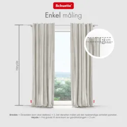 Schuette® Verdunkelungs-Vorhang Gardine mit Tunnelband nach Maß ● Millenium Velvet Kollektion: Polar Bear (Weiß-Grau-Beige) ● 1 Stück ● Knitterfrei Pflegeleicht Thermo Blickdicht & stark Abdunkelnd