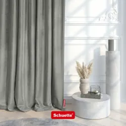 Schuette® Verdunkelungs-Vorhang Gardine mit Ösen nach Maß ● Millenium Velvet Kollektion: Umber Gray (Grau) ● 1 Stück ● Knitterfrei Pflegeleicht Thermo Blickdicht & stark Abdunkelnd