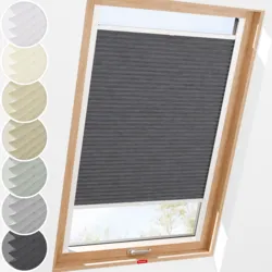 Schuette Dachfenster Plissee Rollo mit Bohren nach Maß am Fenster