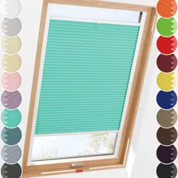 Schuette Dachfenster Thermo Plissee Rollo mit Bohren nach Maß am Fenster