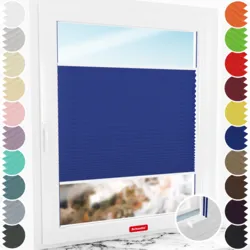 Schuette Plissee Rollo mit Bohren nach Maß am Fenster