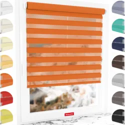 Schuette Doppelrollo nach Maß am Fenster