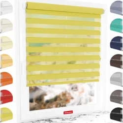 Schuette Doppelrollo nach Maß am Fenster