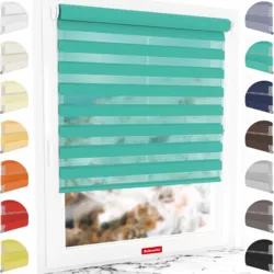 Schuette Doppelrollo nach Maß am Fenster