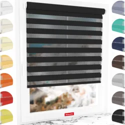 Schuette Doppelrollo nach Maß am Fenster