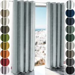 Schuette® Verdunkelungs-Vorhang Gardine mit Ösen nach Maß ● Millenium Velvet Kollektion: Koala Shade (Grau) ● 1 Stück ● Knitterfrei Pflegeleicht Thermo Blickdicht & stark Abdunkelnd