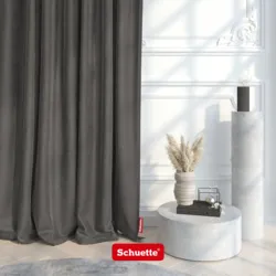 Schuette® Verdunkelungs-Vorhang Gardine mit Ösen nach Maß ● Millenium Velvet Kollektion: Great Wolf (Grau) ● 1 Stück ● Knitterfrei Pflegeleicht Thermo Blickdicht & stark Abdunkelnd