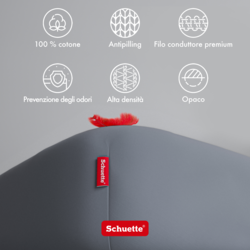 Schuette® Topper Spannbettlaken • 120 x 200 • Wow! Kollektion: Shades of Earl Gray (Dunkelgrau) • 100% Superfluff Baumwolle, Blickdicht, Faltenfrei • mit Rundumgummi • Matratzenhöhe bis 10 cm