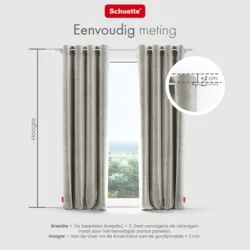 Schuette® Verdunkelungs-Vorhang Gardine mit Ösen nach Maß ● Millenium Velvet Kollektion: Grey Goose (Beige) ● 1 Stück ● Knitterfrei Pflegeleicht Thermo Blickdicht & stark Abdunkelnd
