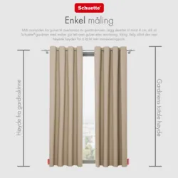 Schuette® Verdunkelungs-Vorhang Gardine mit Tunnelband nach Maß ● Century Black Kollektion: Safari Trail (Beige) ● 1 Stück ● Knitterfrei Pflegeleicht Thermo Blickdicht & stark Abdunkelnd