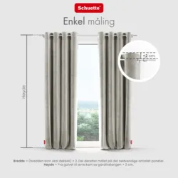 Schuette® Verdunkelungs-Vorhang Gardine mit Ösen nach Maß ● Millenium Velvet Kollektion: Grey Goose (Beige) ● 1 Stück ● Knitterfrei Pflegeleicht Thermo Blickdicht & stark Abdunkelnd