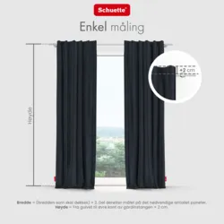 Schuette® Verdunkelungs-Vorhang Gardine mit Tunnelband nach Maß ● Millenium Velvet Kollektion: Anchor (Blau) ● 1 Stück ● Knitterfrei Pflegeleicht Thermo Blickdicht & stark Abdunkelnd