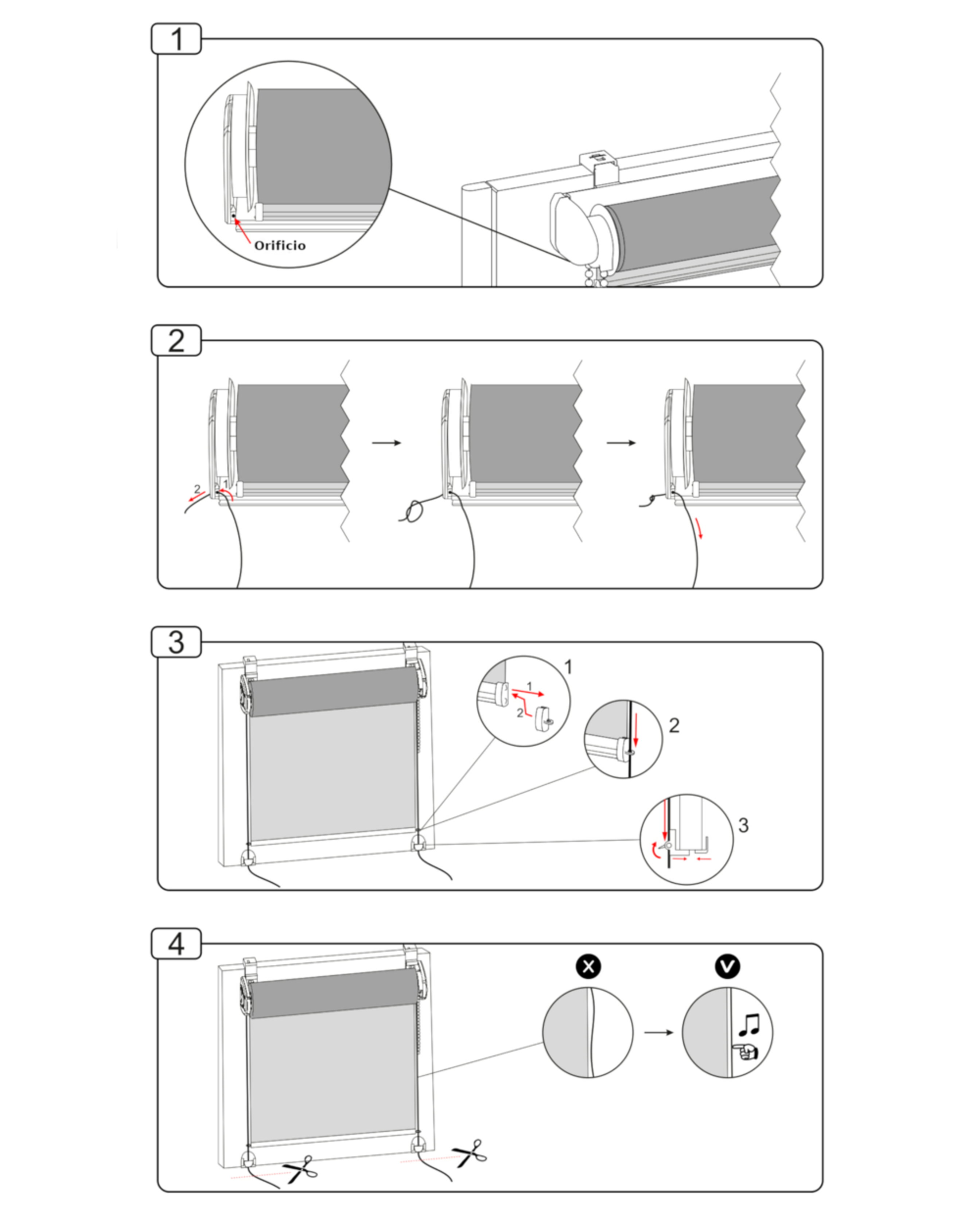estores sin taladrar para ventanas oscilobatientes